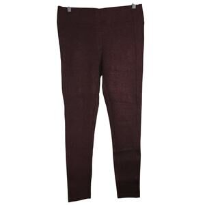 NWT Ann Taylor Loft Maroon /Plum Jeggings Sz M